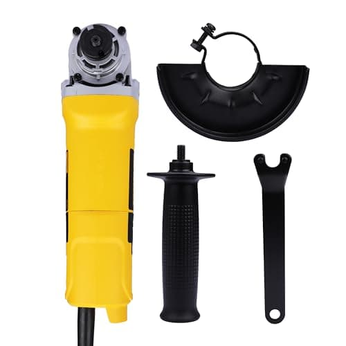 DEWALT DW801-IN, 850W, 4'' (100mm) Heavy Duty Angle Grinder Engineered For Heavy Duty Applications with Spindle Lock and Toggle switch, 2 Year Warranty (SIDE HANDLE INCLUDED) 4
