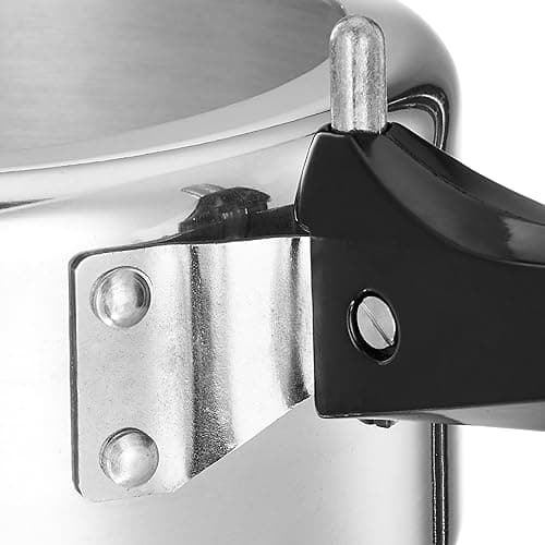 Amazon Brand - Solimo - Sleek Induction Bottom Aluminium Pressure Cooker - 2 Liter (Inner Lid), Silver 5