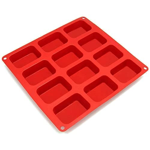 Leawall 12-Cavity Silicone Mould for Soap Making Molds for Making Handmade Soap, Chocolate, Soap Candles, Cake, Pudding, Resin Candy Muffin Bakeware Mould and Jelly ll 75 Grm soap(Multicolor)