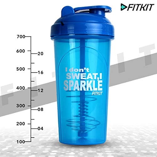 Fitkit Plastic Classic Bottle Shaker 700 Ml Blue, Set of 1 4