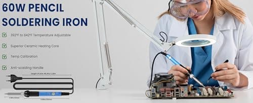 60 Watts Soldering Iron Kit Temperature Adjustable (Pack of 6) Temperature Variable 4