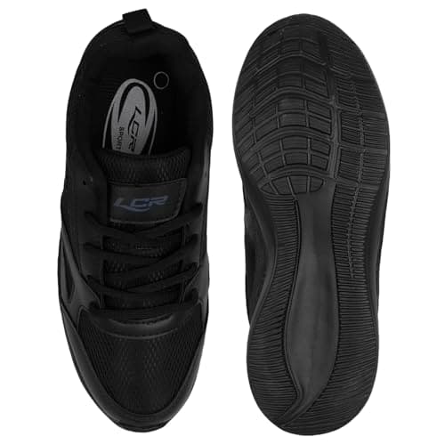 Lancer Mens WONDER-6-FBLK Black Running Shoe, 10 4