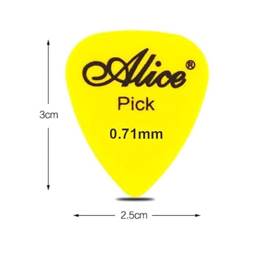 Right Gear Alice 5 pcs Guitar Plectrums/Pick Of 0.71mm Thickness. 3