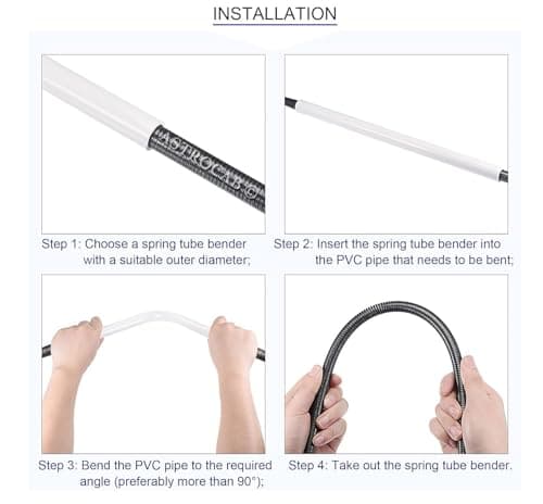 ASTROCAB PVC Pipe Bender Spring 25 mm Tapered Iron Flexible Bending Spring (56 Cm) 4