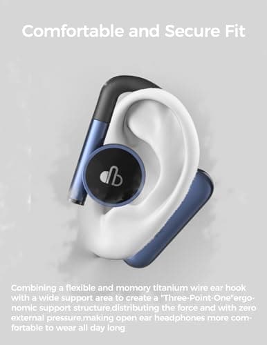CHIFENCHY Open Ear Headphones Wireless Bluetooth 5.3 with Dual 16.2mm Dynamic Drivers, 48H Playtime, IPX7 Waterproof, Deep Bass Wireless Earbuds for Sports, Running, Walking, Workout 3