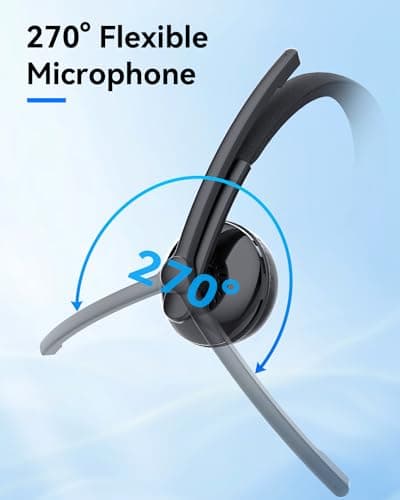 EMEET HS50 Wired Headset with Mic, On-Ear Computer Headphones with Noise Cancelling Microphone, USB-A/USB-C, Adjustable Design, in-line Control for Home Office Online Class Teams Zoom, All Day Comfort 4