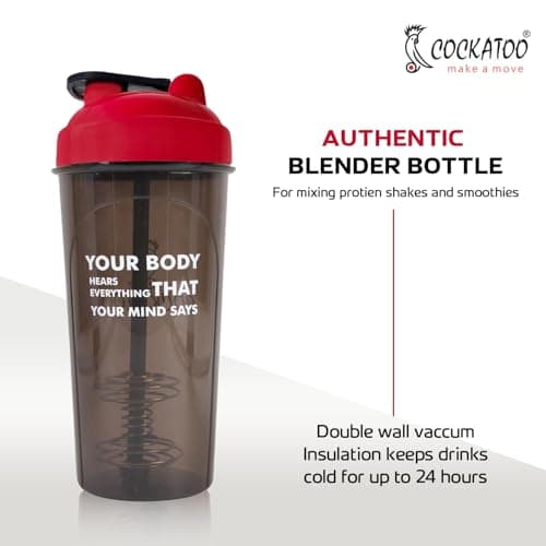 Cockatoo CS-01 Plastic Shaker Bottle (Red, 700 Milliliters) 2
