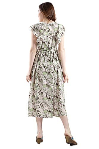 AV2 Womens Viscose Regular Fit Maternity Wear | Nursing |Feeding | Breast Feeding Dress with Zippers for Post Pregnancy(5094_Light Pink_XXL) 2