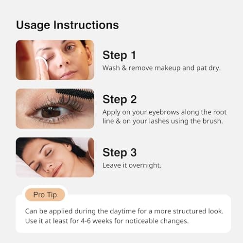 Cureskin Eyebrow & Eyelash Growth Oil with Castor, Brahmi & Vitamin E | Nourishes, Thickens & Strengthens Brows & Lashes | Eyelash Growth Serum | For Women | 7 ml (Pack of 2) 5