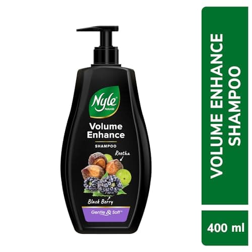 Nyle Naturals Volume Enhance Shampoo |For Voluminous Hair |With Reetha, Blackberry & Amla |Gentle & Soft Shampoo For Men & Women, 400ml 2
