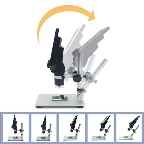 SCHOFIC G1200 12MP Digital Microscope 1-1200X Continuous Zoom Magnifier Optical Instruments 7" HD 4