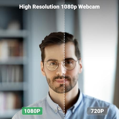 Zebronics FHD USB Webcam, 30FPS, 2P2G Lens, 2.0MP CMOS Sensor, Auto-White Balance, Auto-Exposure, Privacy Shutter, Built-in Mic, for Teams, FaceTime, PC/Laptop (Live Pro) 2