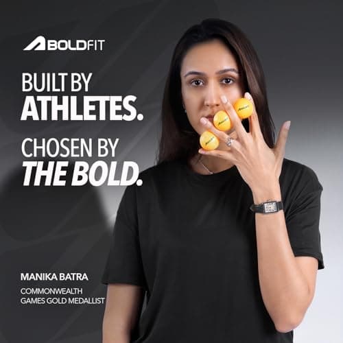 Boldfit High Performance Table Tennis Balls - 40+ 3 Star ABS Plastic TT Balls for Professional Match, Ping Pong for Kids & Adults Training, Orange (3 Pcs) 2