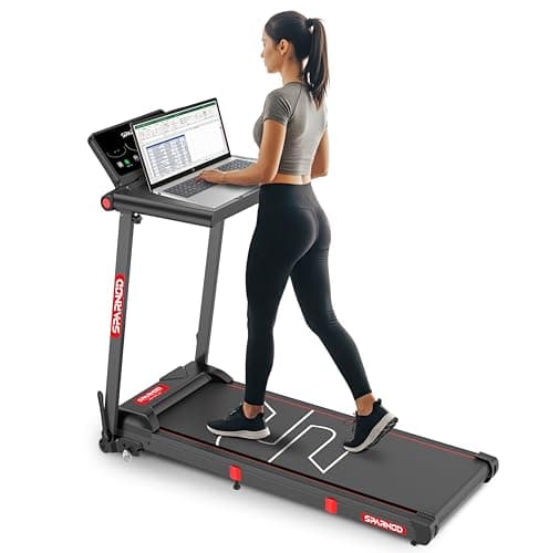 Sparnod Fitness STH-3085 Foldable Treadmill for Home Use – 4 HP Motor, 12 Preset Programs, 12 km/h Speed, Manual Incline, LED Display, 100kg Max Weight