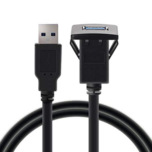 Meadawgs® 1m/3.1ft Single Port USB Panel Flush Mount Cable Car Mount Extension Cable| Vehicle Electronics & GPS | Car Audio & Video Installation 2