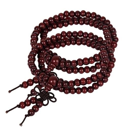 ZOOMELLA 2xTibetan Buddha Buddhist 108 Wooden Prayer Beads Armband Mala Bracelet Necklace|Prayer Beads| Prayer Beads 3