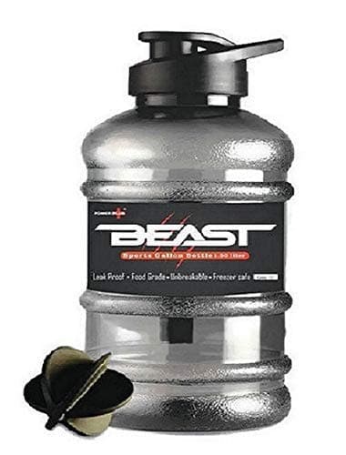 Gifts Carry Beast Sports Unbreakable Freezer Safe Gallon Bottle With Mixer Ball And Strainer (Black, 1.5 Litres) - Plastic
