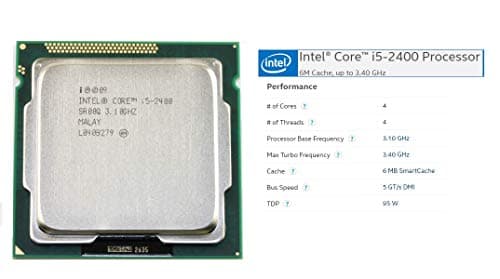 Cyntexia Computer Desktop PC (Core i5-2400 / 08GB RAM / 240GB SSD/HDMI/VGA/Ethernet/HD Graphics 2000) Basic Software Installed (Black) 6