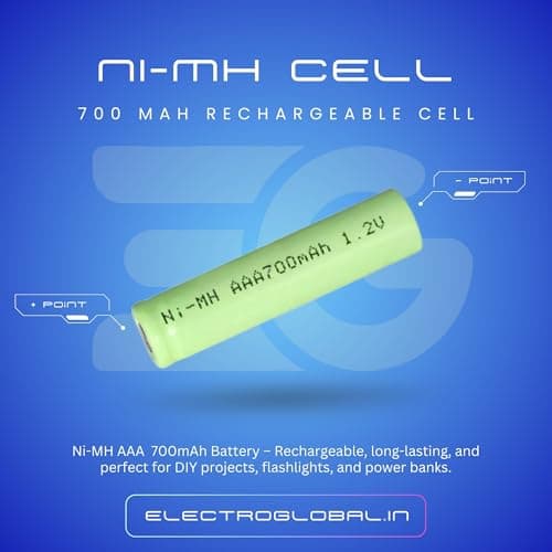 700mAh 1.2V Ni-MH AAA Rechargeable Battery | for Trimmer, Toys & Daily-Use Devices | Long-Lasting Rechargeable Cell (4) 2