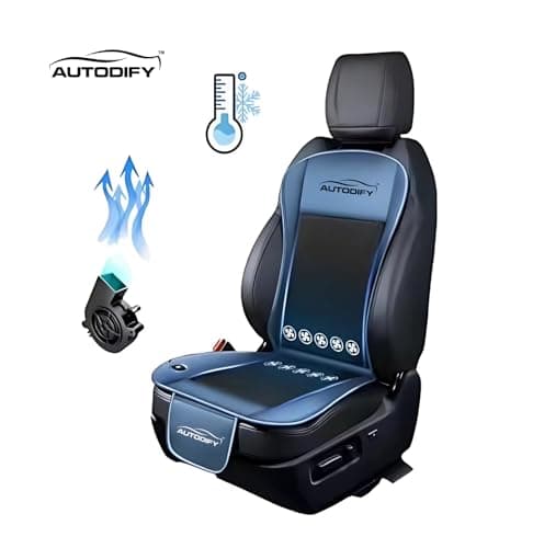 AUTODIFY™ Car Ventilated Cooling Seat Cushion Cover (Brown, Pack of 1 Ventilated Cooling Seat) 3