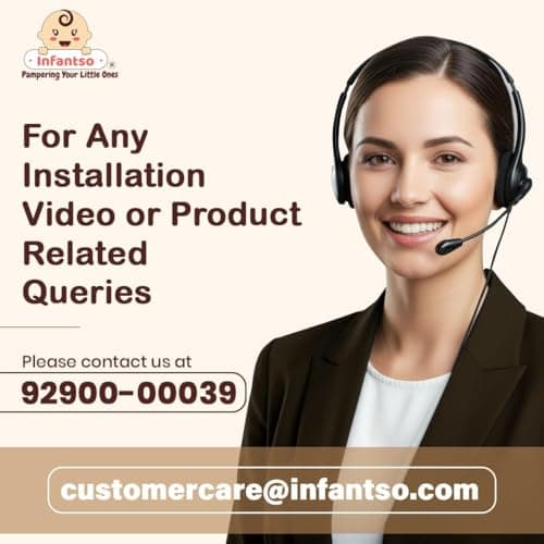 Infantso RIDE-X Baby Stroller / Pram for Baby with 5 Point Safety Harness, Multi Level seat Recline & Spacious Cushioned seat, One-Hand Fold and 360° Rotating Wheels, Travel Friendly, Extendable Canop 2