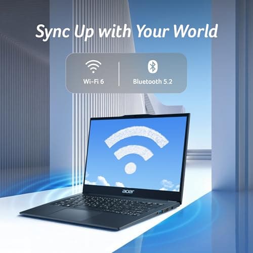 acer TravelLite Thin Laptop AMD Ryzen 5 7430U |16GB RAM, 512GB SSD | 14" Full HD Anti-Glare Display |Privacy Shutter| Windows 11 | Metal Body | 1.34Kg | Black | 3 Year Warranty 4
