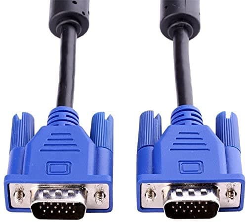 JGD PRODUCTS Male to Male VGA Cable 1 Meter, Support PC/Monitor/LCD/LED, Plasma, Projector, TFT, Blue 4