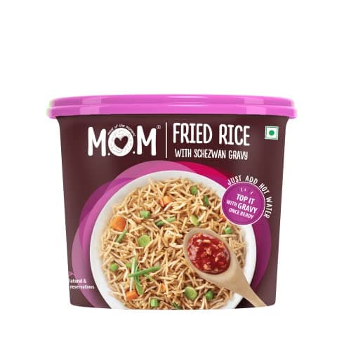 MOM - Meal of the Moment, Fried Rice with Schezwan Gravy, 145g - Ready to Eat | Instant Food | No added Preservatives