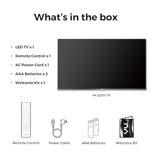 Vu 139cm (55 inches) GloQLED Series 4K QLED Smart Google TV 55GLOQLED25 5
