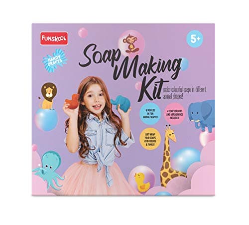 Handycrafts Funskool Soap Making Kit, 6 Different Shapes, DIY Kit, Art and Craft Set for Kids, Learning, Fun & Engaging Activity for Childrens, Multicolour, Gift Set for Kids, Age 5+ Years 2