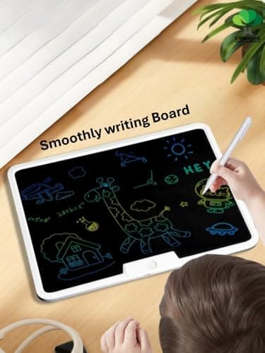 Tvara 16-Inch LCD Writing Rechargeable Tablet, Color Display, Eco-Friendly, Notepad for Kids(Blue) 3