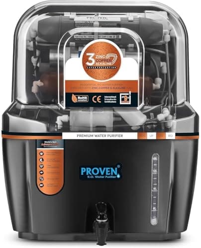 Proven Swift Aqua RO + UV + UF Water Purifier | Copper Zinc Alkaline Technology | TDS Controller | 15L Storage | ISI Certified | 12-Stage Purification | For All Water Types | Made in India 2
