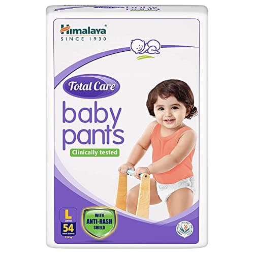 Himalaya Total Care Baby Pants Diapers, Large (8 - 14 kg), 54 Count, With Anti-Rash Shield, Indian Aloe Vera and Yashad Bhasma, Silky Soft Inner Layer 2