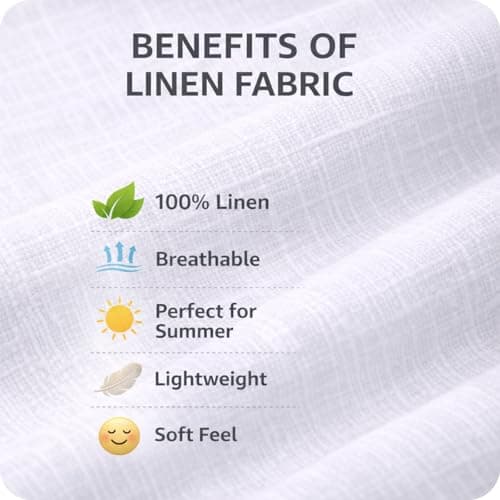 70 LEA Pure Linen Fabric White Unstitched 58 Inch Width | Premium Soft Cotton Feel Breathable Summer Cloth Material for Shirt Kurta Pajama Trouser for Men (1.8 Meter – Short Kurta/Loose Shirt) 4