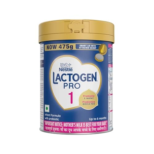 Lactogen Pro Stage 1, 475g Tin Pack With Smartlid, Infant Formula With Probiotic, Prebiotics And Whey Protein