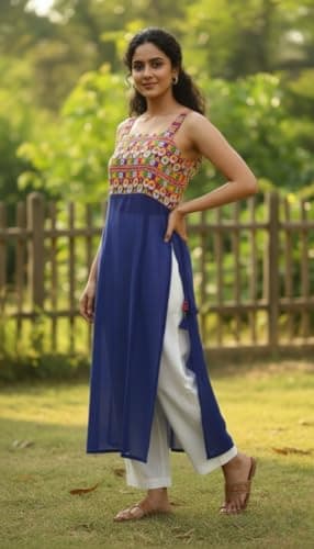 Parrot Women's Indo-Western Fusion Set 2