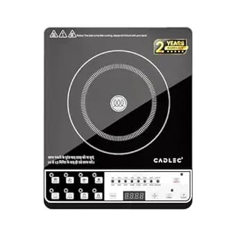 Cadlec CookFusion 2000W Induction Cooktop | 7 Cooking Modes, Auto Shut-Off, Over-Heat Protection, LED Display, BIS Approved, 2-Year Warranty | Black