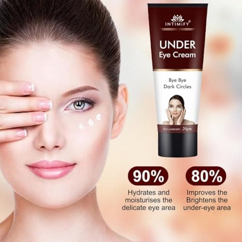 INTIMIFY Under Eye Cream, Dark Circles Removal Cream, Under Eye Cream For Dark Circles & Wrinkles 20 Gm (Pack of 1) 4