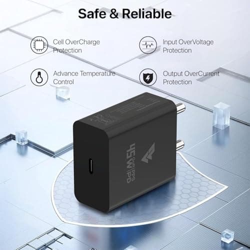 DR VAKU® 45W Samsung Fast Charger Type C PD GaN Travel 45 Watt Adapter for Samsung Galaxy S25 Ultra/S25/S24 Ultra/S24/S23/S23 Ultra/S22 Ultra/Z Fold6/Flip/Tab S10 Ultra/S9 Fe/A9 Plus/A8 3