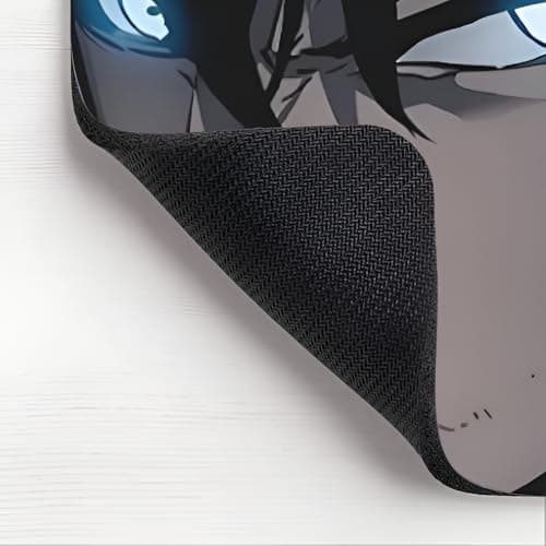 MS ART & CRAFT Anime Gaming Mouse Pad, Blue Eyes Character Design, Non-Slip Base 23cm to 19cm 2