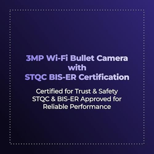 Trueview 3MP All Time Color Wi-Fi Smart Bullet CCTV Security Camera for Home, Shop, Office | Two-Way Audio | Human Detection IP66 Waterproof Supports Upto 256GB Memory Card | Alexa Compatible T18295S 2