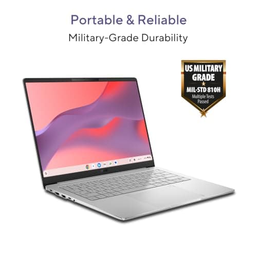 ASUS Chromebook CM1405 (2026), Smartchoice, MediaTek Kompanio 540 Processor, 8GB RAM, 128GB SSD, FHD, 14"(35.5 cm), Chrome OS, Pure Grey, 1.37 Kg, CM1405CM4A-S60033, Thin & Light Laptop 4