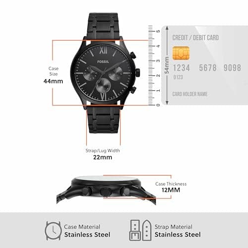 Fossil Fenmore Analog Black Dial Men's Watch-BQ2365 4