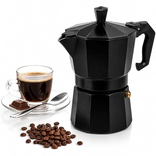 Shreedhar Impex Italian Style Moka Pot Coffee Kettle Aluminum Stovetop Espresso Maker Manual Coffee Brewer for Home Kitchen Travel Camping (2 Cup)