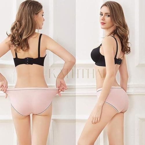 Anti Bacterial Super Combed Cotton Panty for Women Hipster, Moisture Wicking Soft & Breathable Underwear Panties (Free Size)(Waist:26 to 34Inch) (in, Alpha, L, Regular, 6, Multicolor) 4