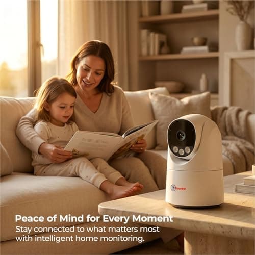 Trueview 3MP Wi-Fi ATC Robot Camera | BIS-ER (STQC Certified) WiFi CCTV Camera | All Time Color Night Vision | Pan Tilt | Smart Tracking | 2-Way Audio | Memory Card & Cloud | T18296S 2026 New Edition 4