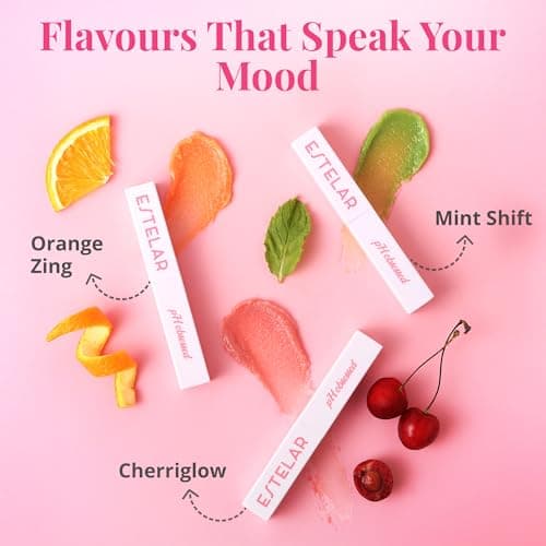 Estelar pH Cherri Glow Lipstick, Color Changing Pink Lip Balm, Personalized Lip Tint pH Stick, Enriched with Sea Buckthorn, Almond and Argan Oil, Hydrating, Long-Lasting, Paraben Free, 2.6g 5