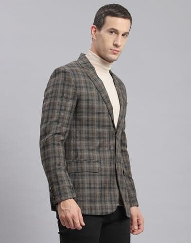 Monte Carlo Dark Brown Check Coat 4