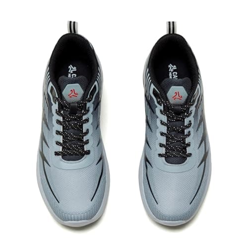 Campus Men's RELTO L Grey/Black Running Shoes - 8UK/India 1 Pair 4