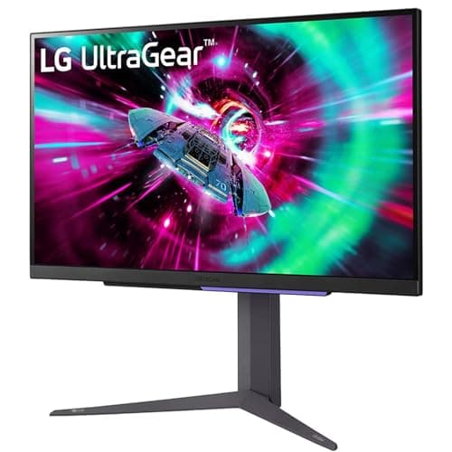 LG 27GR93U 68.5 cm (27 Inch) UltraGear UHD (3840x2160) IPS Gaming Monitor, 1ms, 144Hz, HDR10, DCI-P3 95% (Typ.), NVIDIA G-SYNC, AMD FreeSync Premium, HDMI X 2, DP, HP Out, Tilt/Height/Pivot, Black 2
